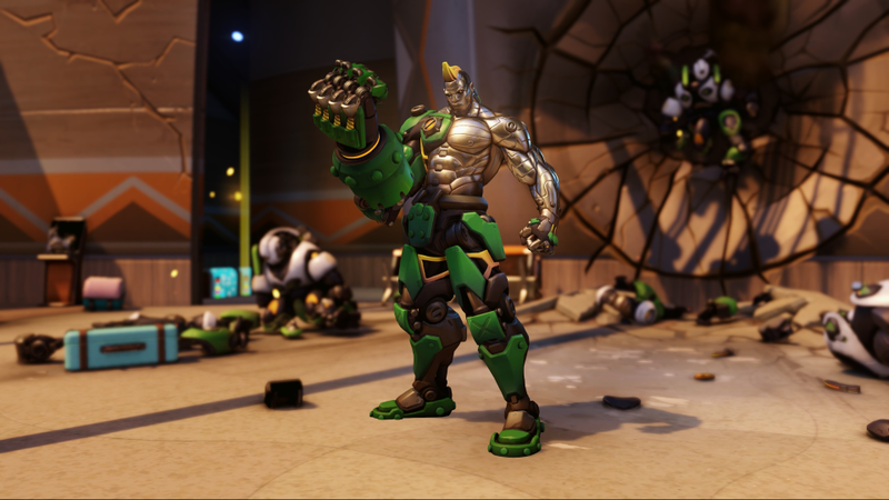 Illustration for article titled Doomfist's New Skins Are Cool